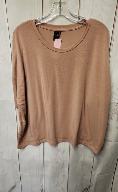 REI Women's Size XL Beige Short Sleeve Top