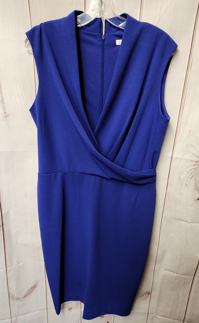 London Times Women's Size 12 Blue Dress