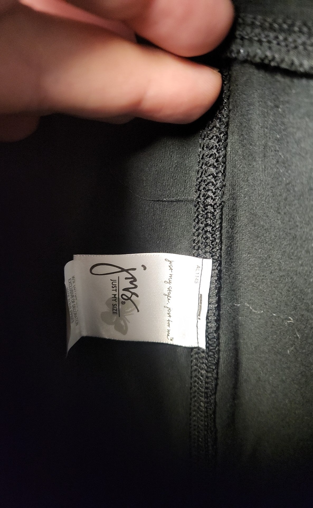 Just My Size Women's Size 3X Black Leggings