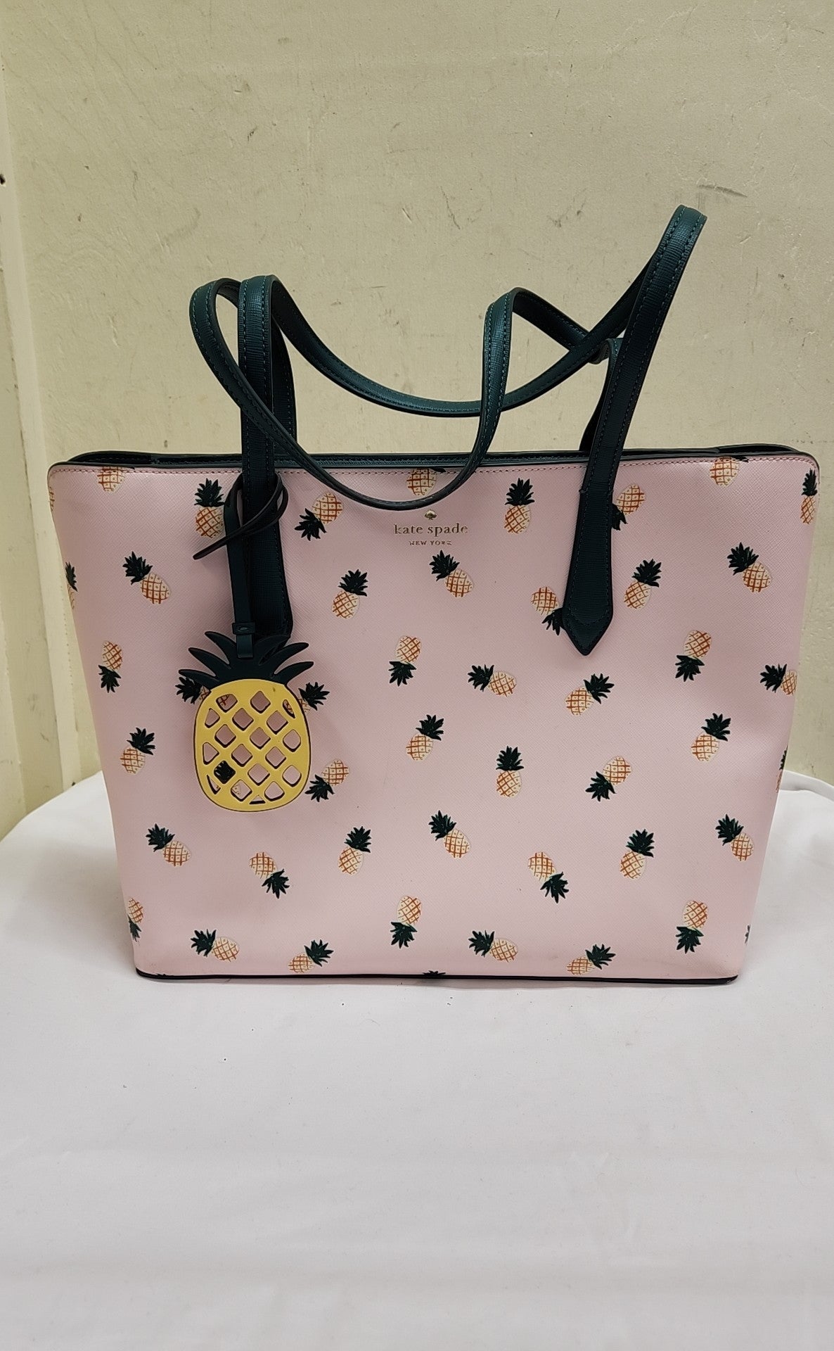 Kate Spade Marlee Pink Pineapple Tote Bag