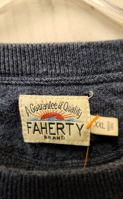 Faherty Men's Size XXL Blue Shirt