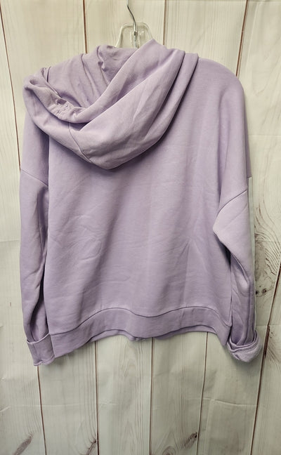 Adidas Women's Size M Lavender Full Zip Hooded Sweatshirt
