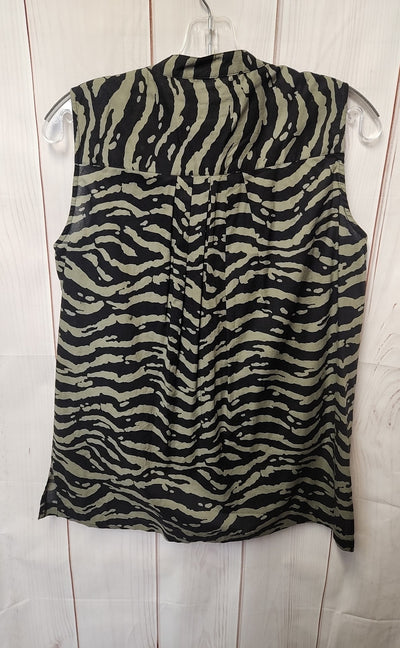Michael Kors Women's Size M Gray & Black Sleeveless Top