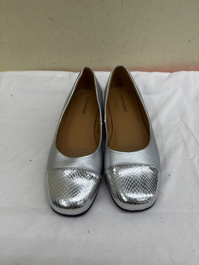 Comfortview Women's Size 8 Silver Flats