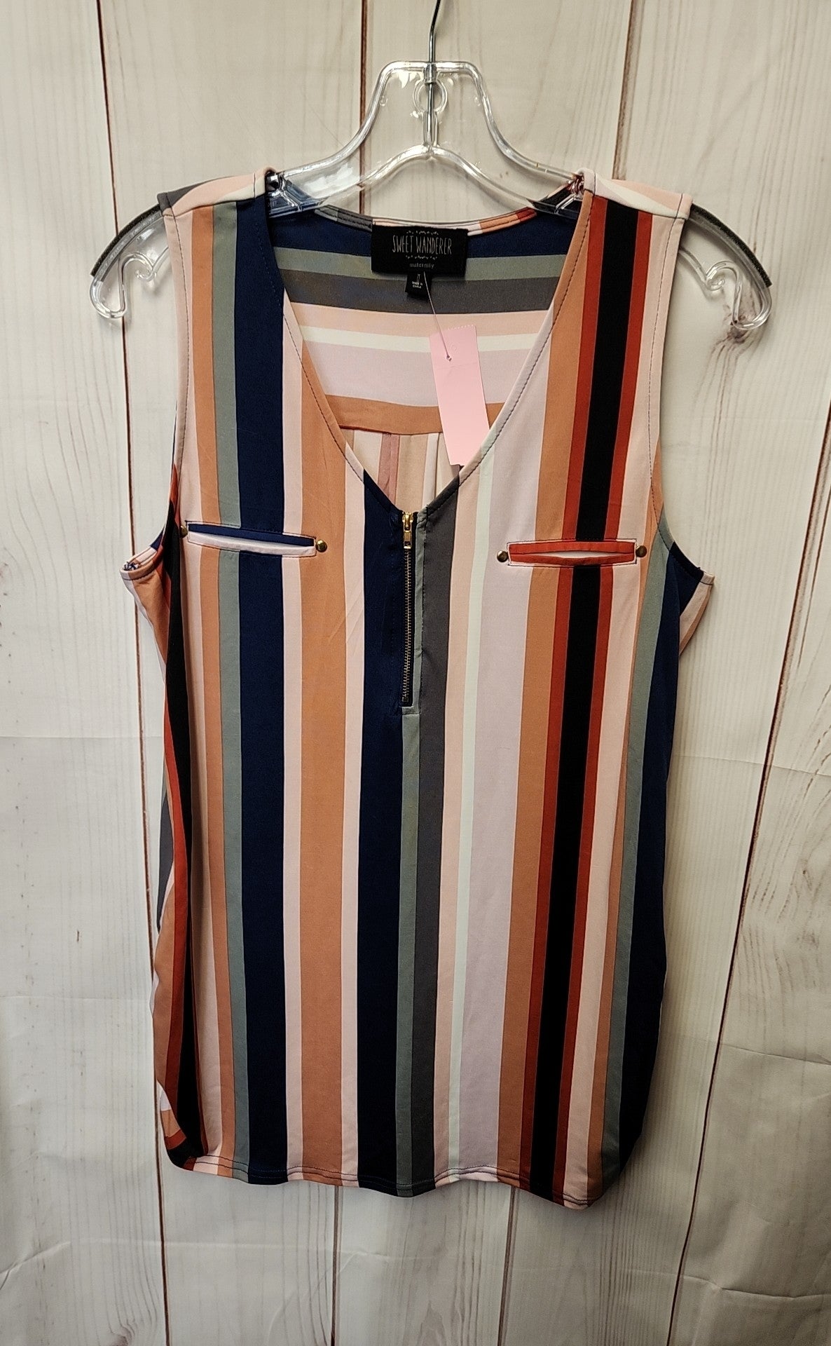 Sweet Wanderer Women's Size M Pink Sleeveless Top