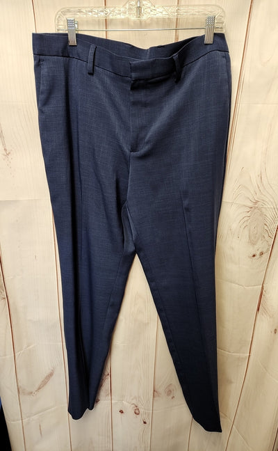 Perry Ellis Men's Size 36x32 Navy Pants Slim Fit