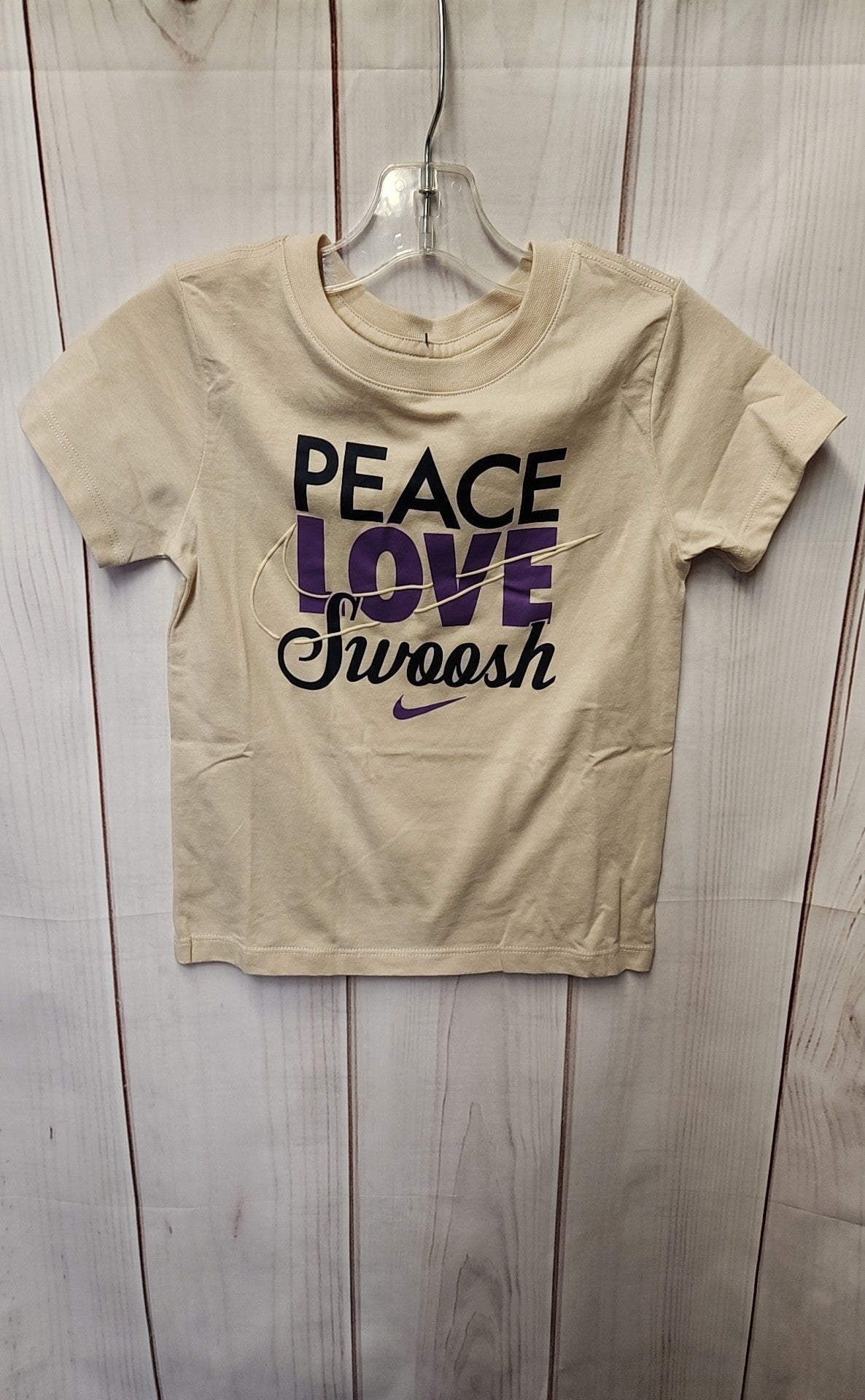 Nike Girl's Size 5/6 Beige Shirt