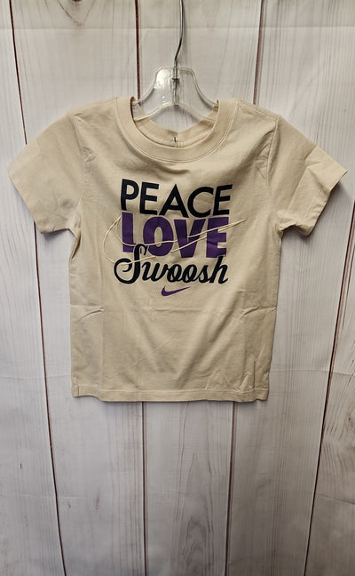 Nike Girl's Size 5/6 Beige Shirt
