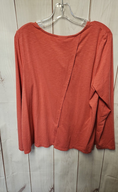 J Jill Women's Size M Pink 3/4 Sleeve Top