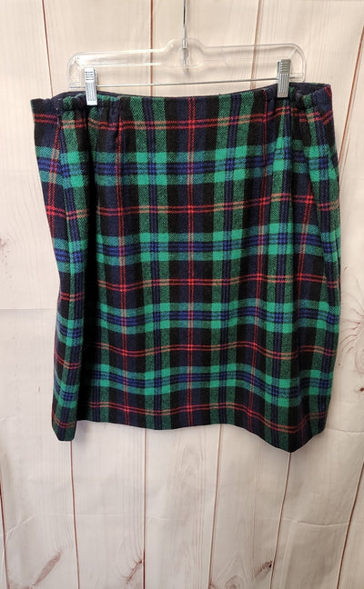 Talbots Women's Size 16 Green Skirt