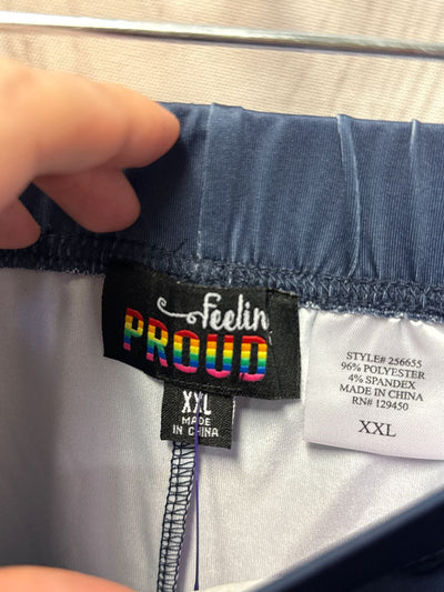 Feeling Proud Women's Size XXL Blue Leggings