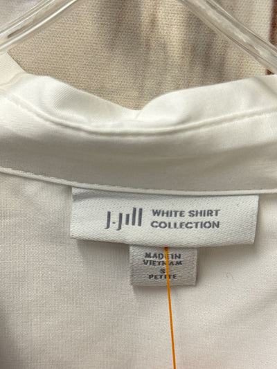 J Jill Women's Size XS Petite White Long Sleeve Top