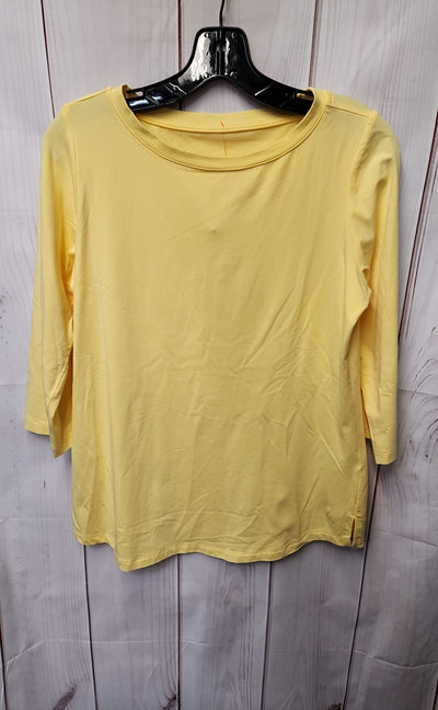 Belle by Kim Gravel Women's Size XS Yellow 3/4 Sleeve Top