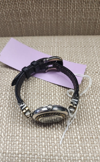 Brighton Black Leather Watch