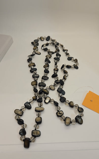 Navy Beaded Necklace