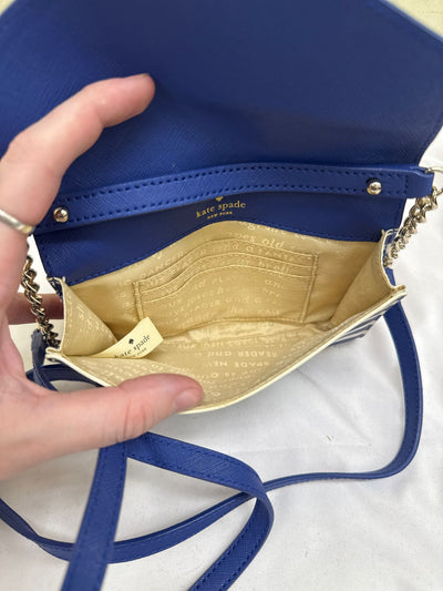 Kate Spade Blue & White Stripe Purse Bag