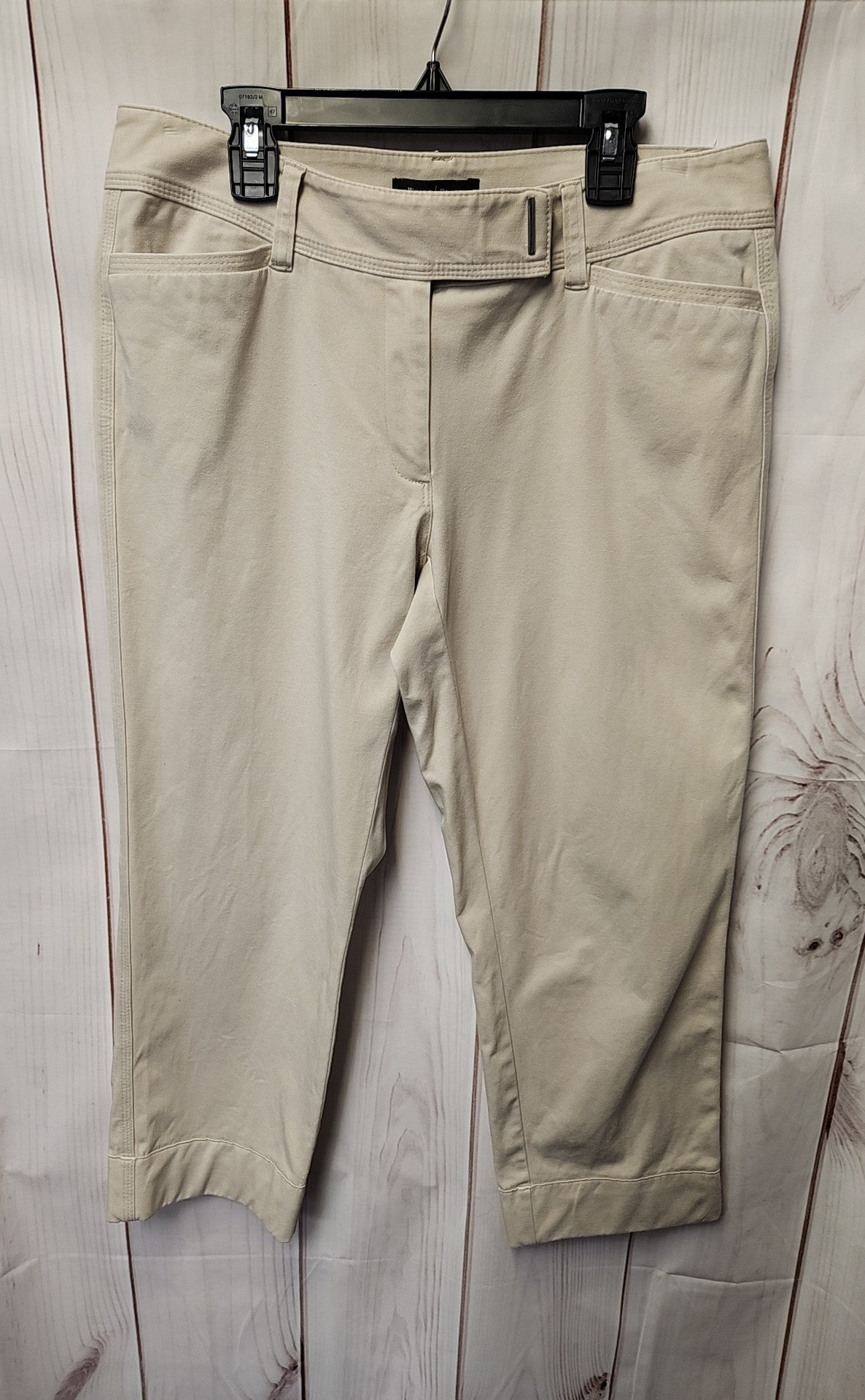 White House Black Market Women's Size 8 Beige Pants Slim Crop