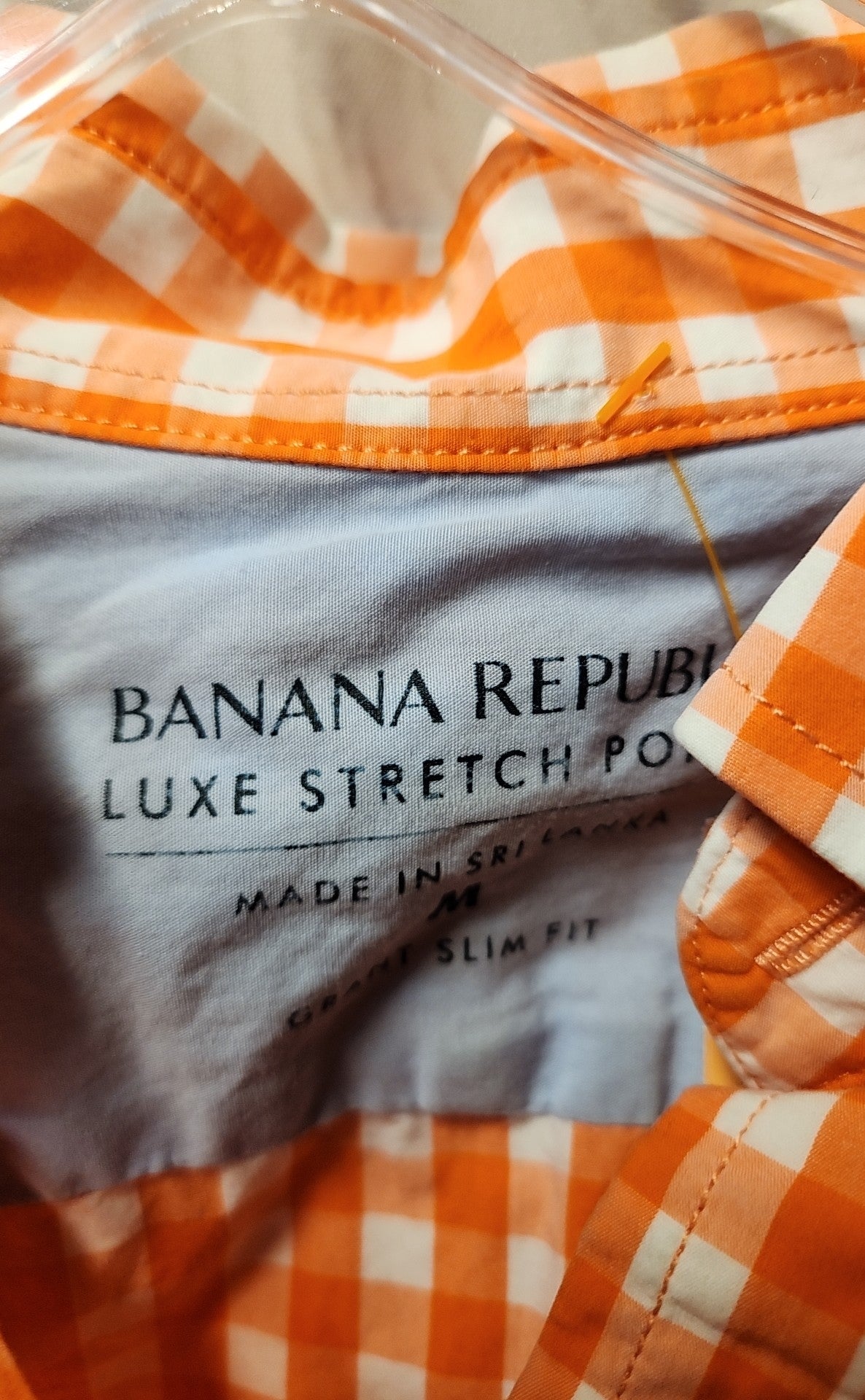 Banana Republic Men's Size M Orange Shirt