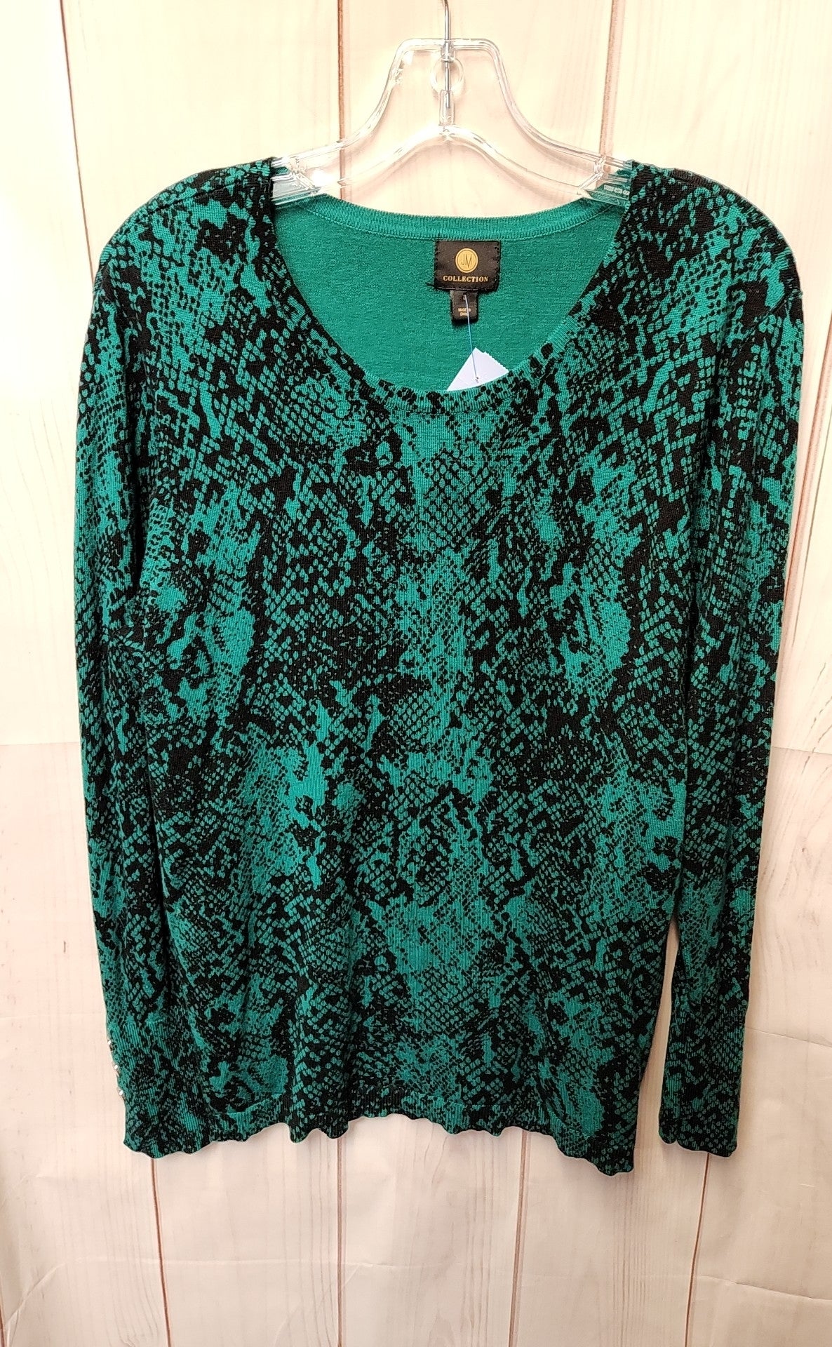 JM Collection Women's Size L Green Sweater