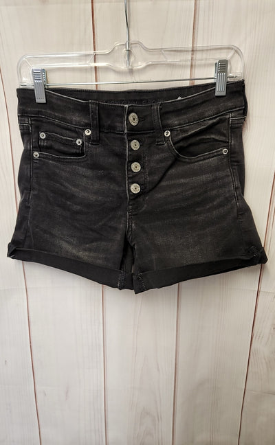 American Eagle Women's Size 6 Black Shorts Midi