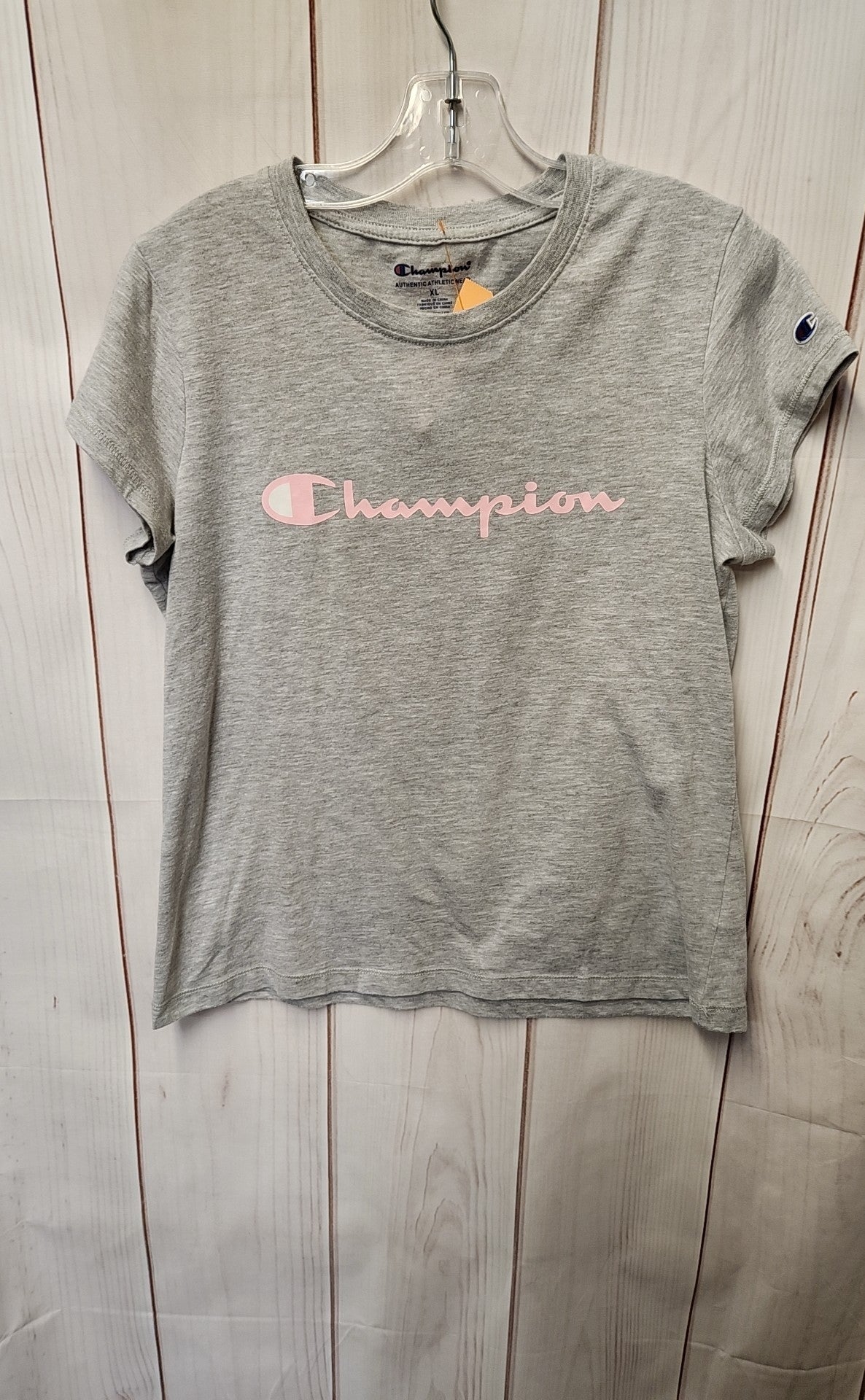 Champion Girl's Size 14/16 Gray Shirt