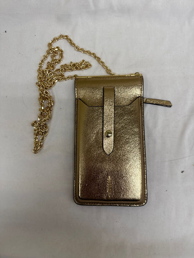 Thacker New York Gold Crosbody Wallet