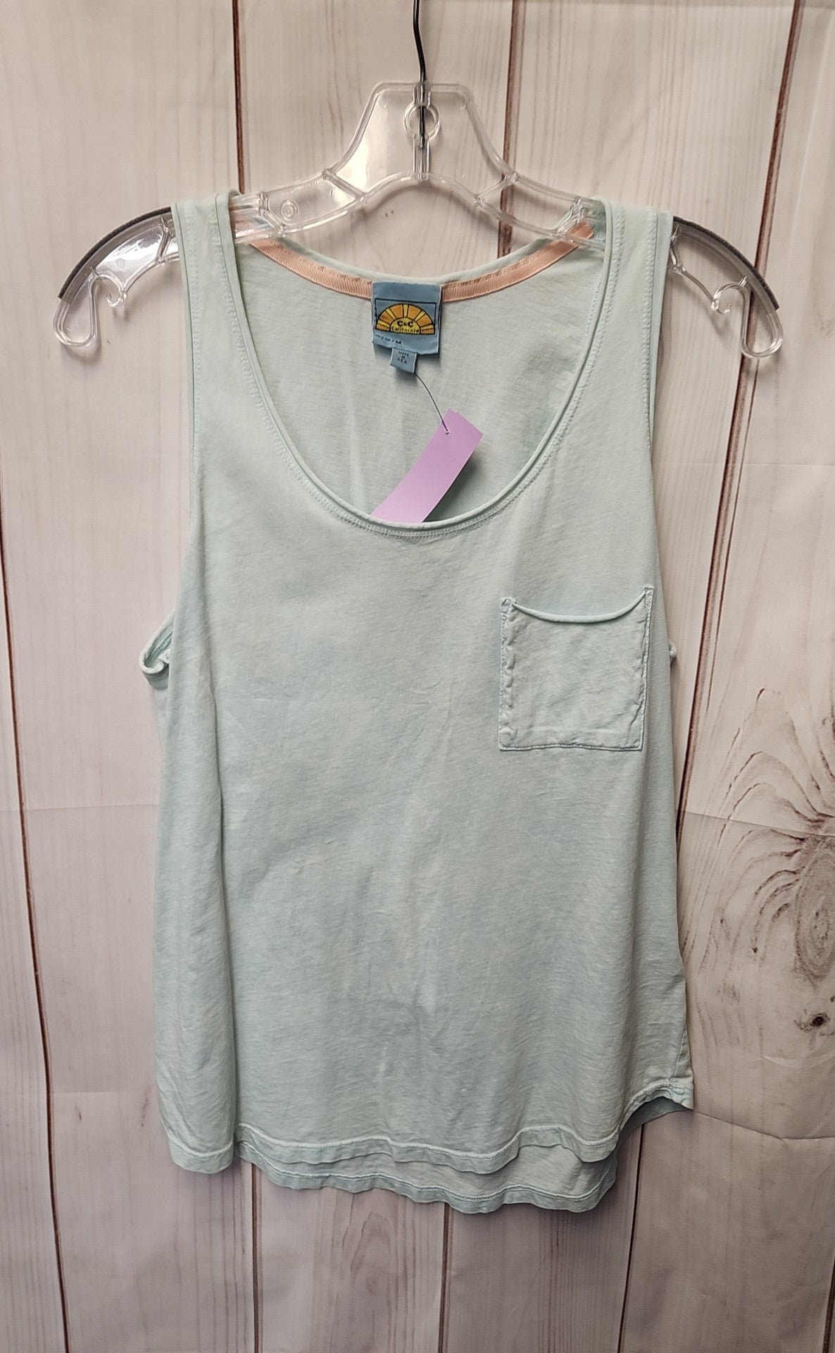 C&C Women's Size M Teal Sleeveless Top