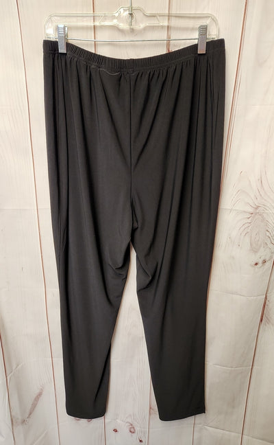 Attitudes by Renee Women's Size L Black Pants