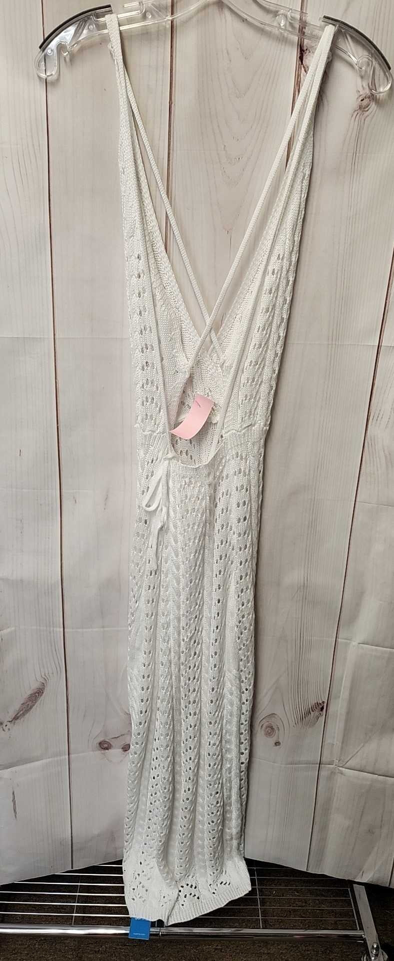 NWT Cupshe Women's Size L White Knit Cover-Up