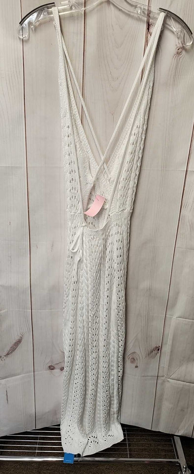 NWT Cupshe Women's Size L White Knit Cover-Up