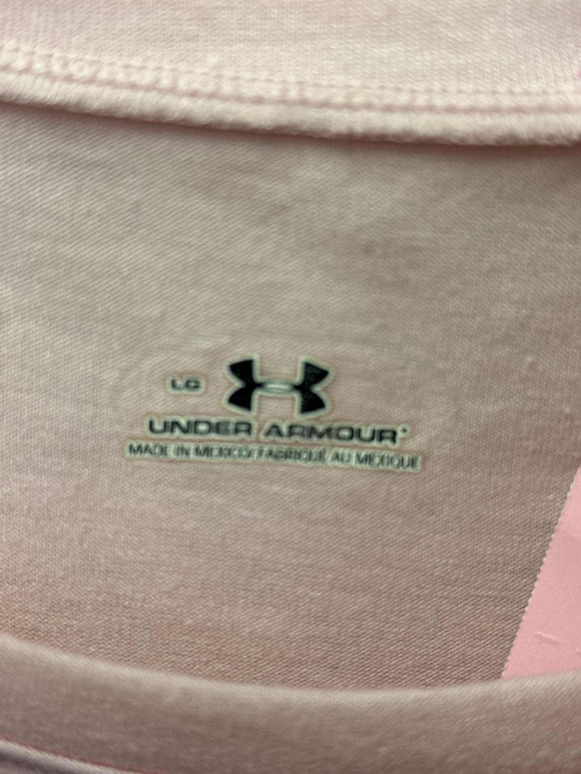 Under Armour Women's Size L Pink Short Sleeve Top