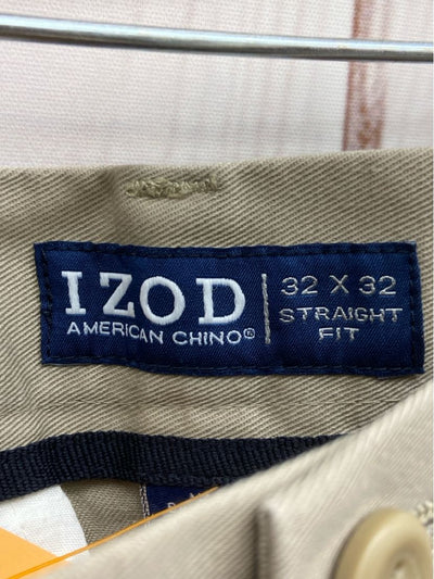Izod Men's Size 32x32 Beige Pants