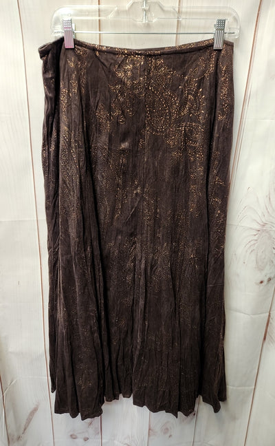 Chico's Women's Size 2 = US L Brown Skirt
