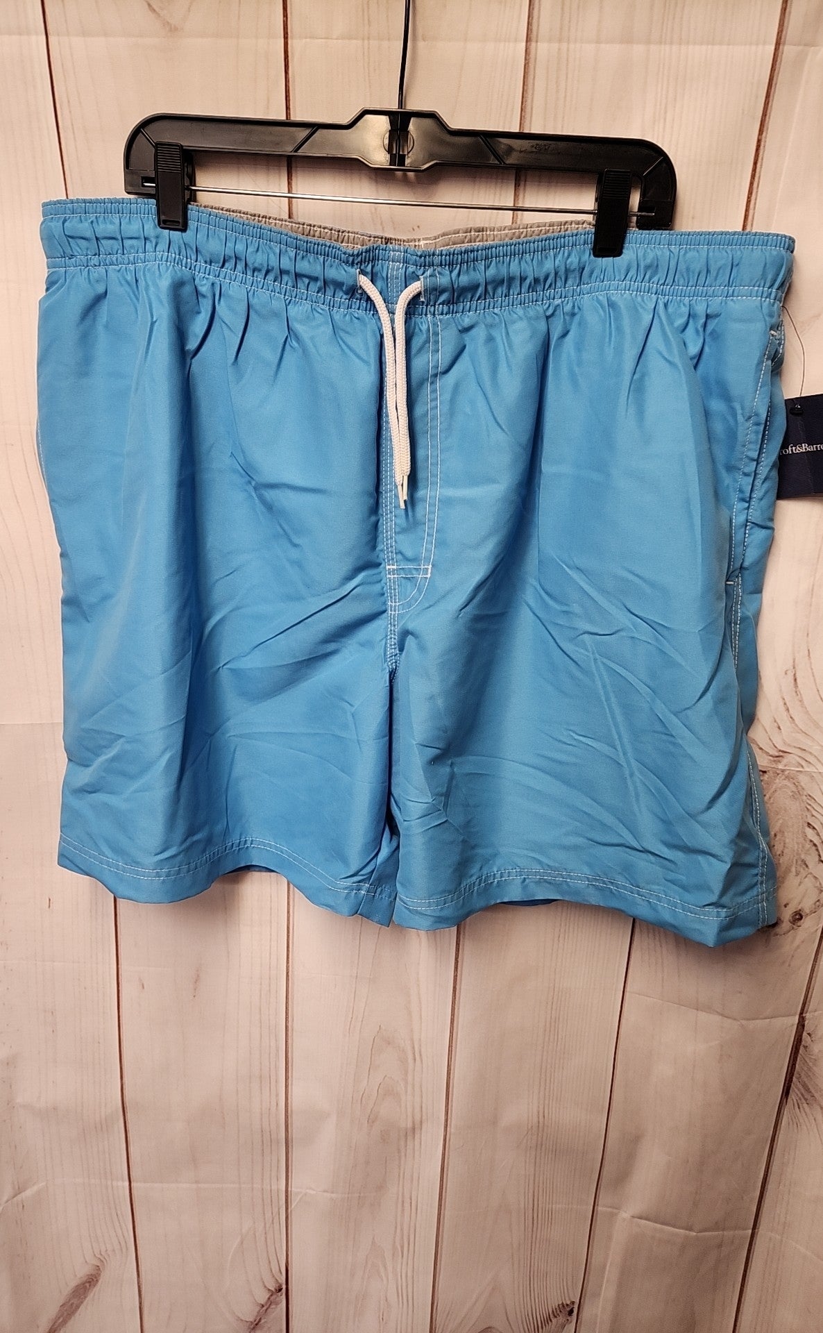 NWT Croft & Barrow Men's Size XXL Blue Swim Trunks