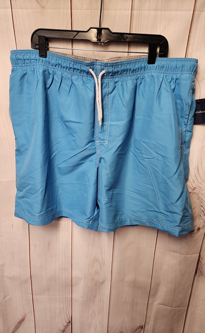 NWT Croft & Barrow Men's Size XXL Blue Swim Trunks
