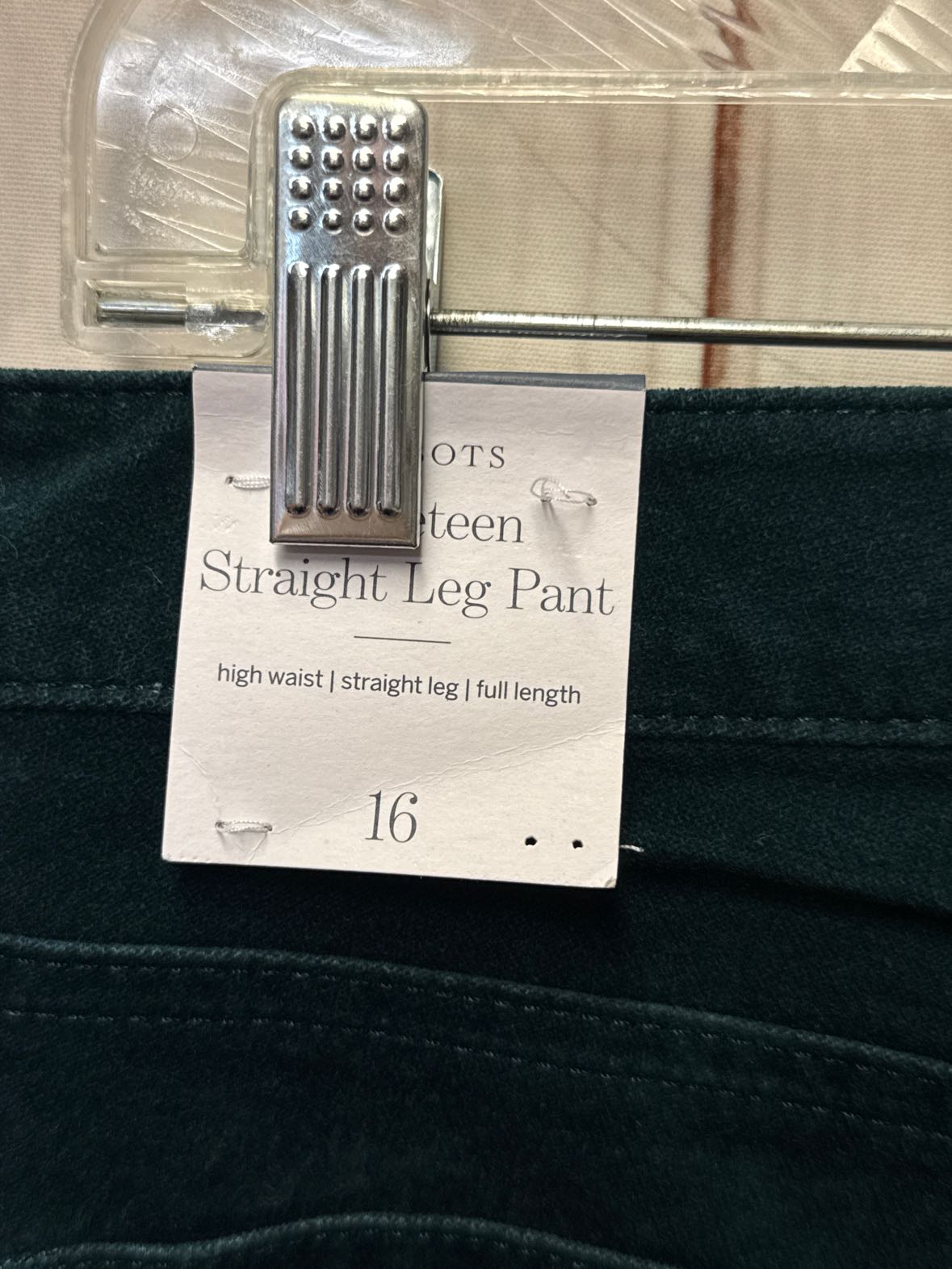 NWT Talbots Women's Size 16 Green Pants