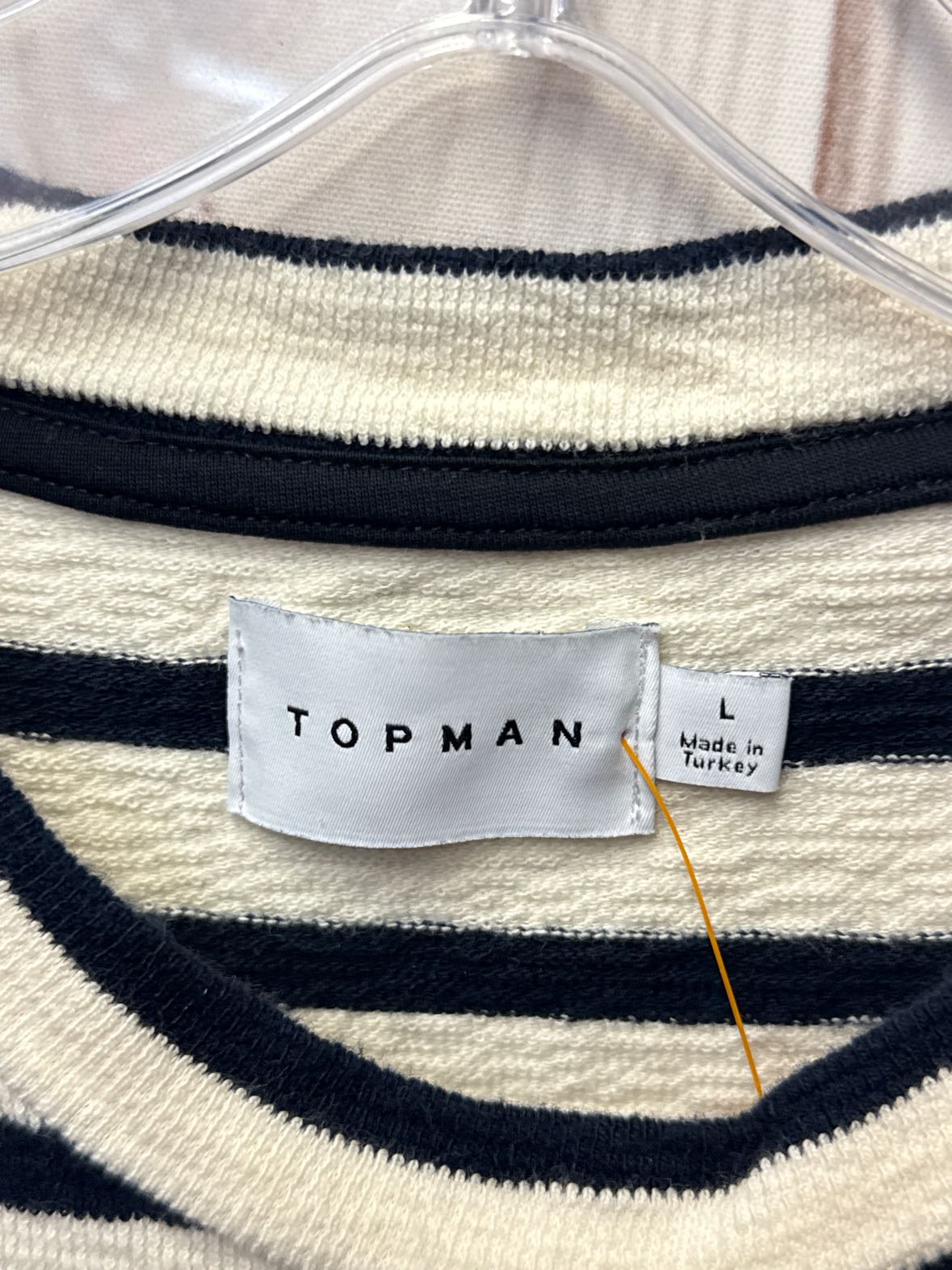 Topman Men's Size L White Sweatshirt
