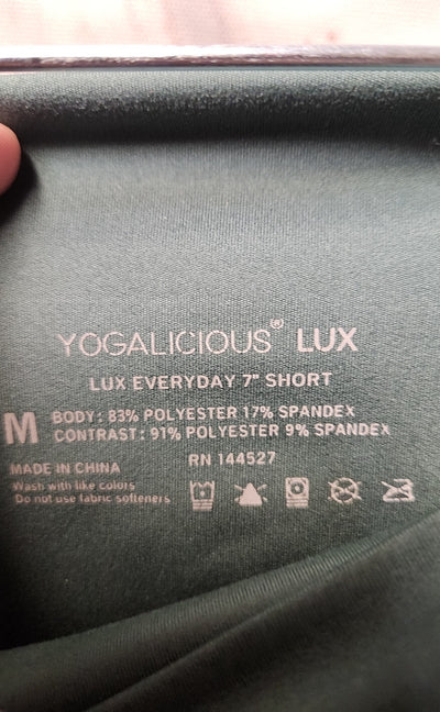 Yogalicious Women's Size M Green Active Shorts