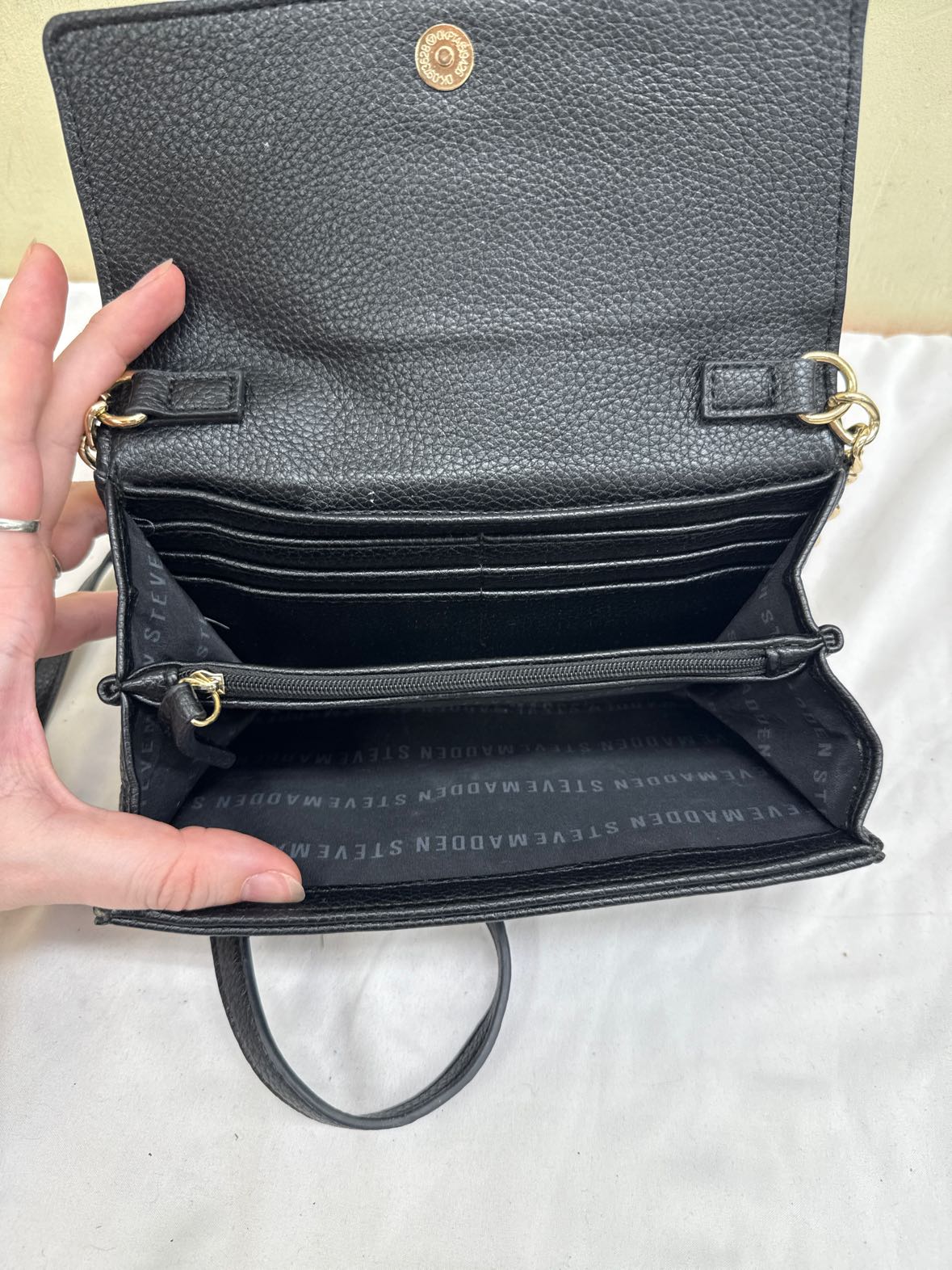Steve Madden Black Purse Bag