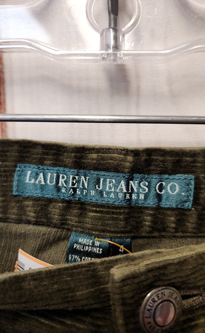 Lauren by Ralph Lauren Women's Size 4 Green Corduroy Pants
