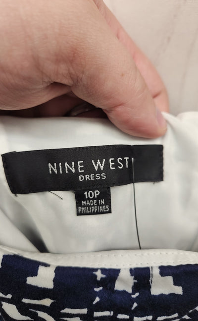 Nine West Women's Size 10 Petite Navy Dress