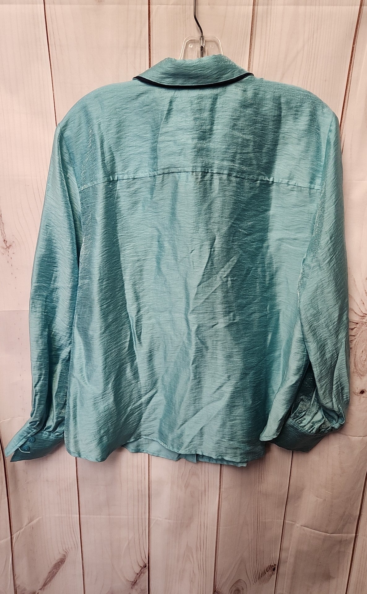 NWT Chico's Women's Size 2.5 = US 14 Light Blue Long Sleeve Top