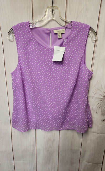 NWT Appleseed's Women's Size 12 Petite Purple Sleeveless Top