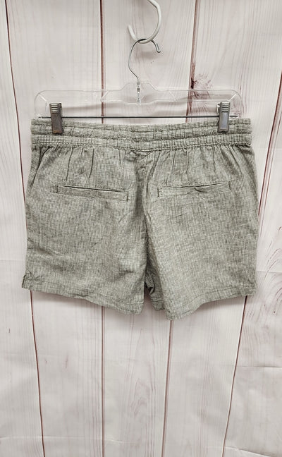 H&M Women's Size 4 Olive Pinstripe Shorts