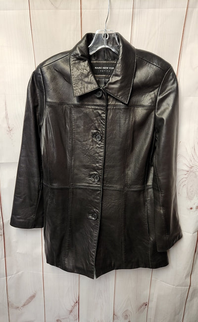 Marc New York Women's Size M Petite Black Leather Jacket