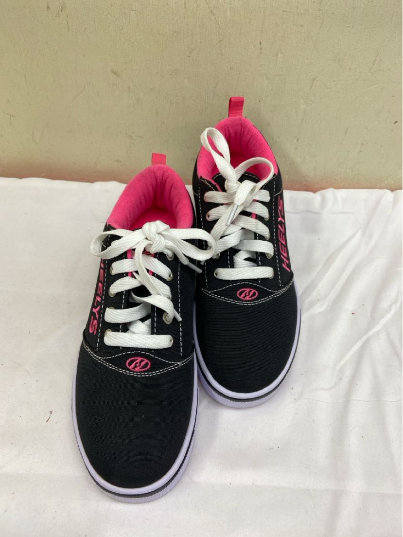 Heelys Girl's Size 6 Black & Pink Shoes