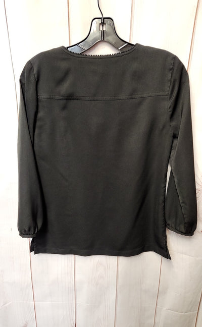 J Crew Women's Size XXS Black 3/4 Sleeve Top