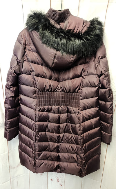 DKNY Women's Size L Purple Coat