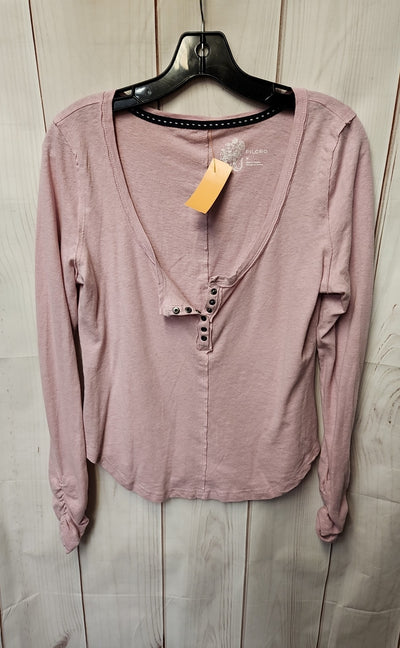 Pilcro Women's Size M Pink Long Sleeve Top