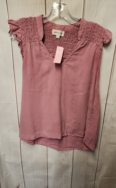 Cloth & Stone Women's Size S Pink Short Sleeve Top